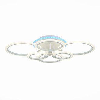 Светильник потолочный 87*60 см, 140W, 3000-6000K  EVOLUCE  CERINA SLE500552-06RGB  Белый
