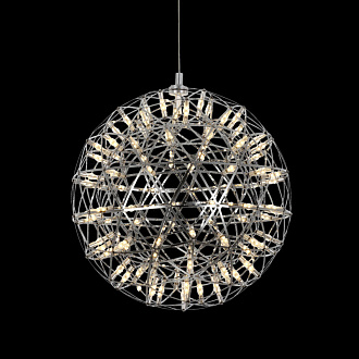 Подвесной светодиодный светильник Loft IT 9027-43, 28W LED, 3000K, диаметр 43 см, хром