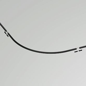 Коннектор радиусный D900 накладной Levity черный 55*55*-2 см, *Maytoni Technical  TRA184-R900-11B-1, Черный