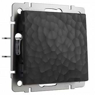 W1210008 Выключатель одноклавишный, hammer черный Werkel, 4690389161971