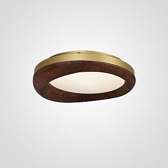 Потолочный светильник RUNIS D45 Dark brown 45*45*12 см, 1*LED*30W, 4000K, ImperiumLoft RUNIS01, Коричневый, Золотистый