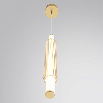 Бра/подвес 12*13,5*-209 см, 1*LED*15W, 4000K, Lumion TRENDY 8259/15WCL, золото, амбер