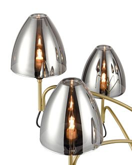 Подвесная люстра  70*70 см, 6*G9 шампань, черный Vele Luce Oro VL5654P26