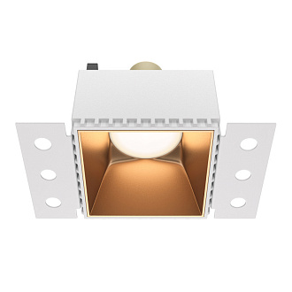 Светильник 13 см, Technical DL051-01-GU10-SQ-WMG, золото, вр 8 см