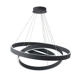 Люстра *40*5-155 см, *LED*158W, 3000-6000K, Crystal Lux Tron TRON SP158W LED BLACK, Черный