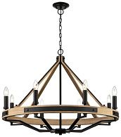 Подвесная люстра 86 см, Wertmark Brenda WE586.08.023, черный-дерево