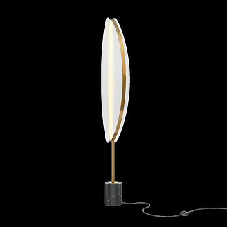 Торшер 33*25*158 см, LED, 33W, 3000К, Maytoni Breeze MOD281FL-L33BS3K латунный