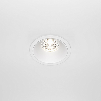 Светильник 9 см, 15W, 4000K, Maytoni Downlight Alfa LED DL043-01-15W4K-RD-W, белый