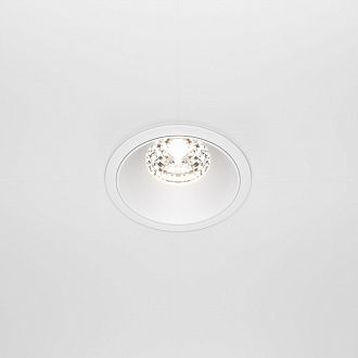Светильник 9 см, 15W, 4000K, Maytoni Downlight Alfa LED DL043-01-15W4K-RD-W, белый, вр 7,5 см