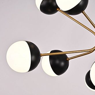 Люстра на штанге Rewire Custom Orb Chandelier in 1950 80*80*100 см, 12*LED*25W, ImperiumLoft 40.1328.MT.20.CH, Латунь