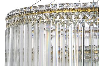 Люстра подвесная **41 см, Led лента*LED*134W, 3000/6000K, Arti Lampadari Ovindoli Gold Ovindoli L 1.5.80+40.101 G, Золото