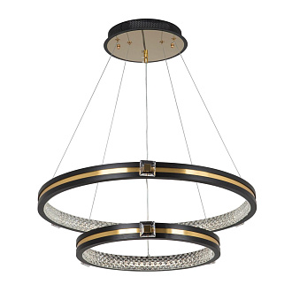 Подвесной светильник 60*60*140 см, LED 85W, 3000 / 6000K, Черный, Латунь LED4U L77085-2