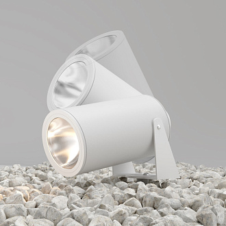 Ландшафтный светильник  13*0*23*19,2 см, LED 30W, 3000К, Белый Maytoni Bern O050FL-L30W3K