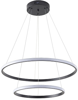 Светильник подвесной 40/60 см, LED 63W 4000K антрацит Zortes Ringolight ZRS.33321.63C