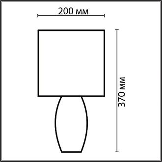Настольная лампа 37 см, 1*E27*60W, Lumion Lapuna 8123/1T, синий