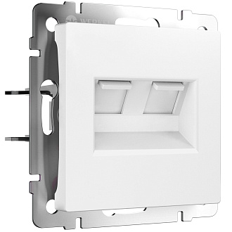 W1181161 Розетка двойная Ethernet RJ-45, белый матовый Werkel, 4690389192272
