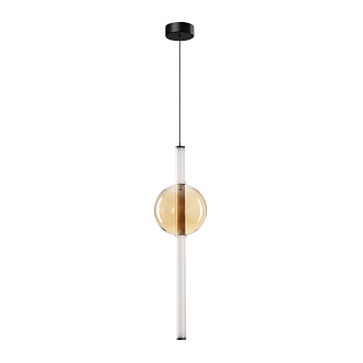 Светильник подвесной 16*60 см, 1 LED*12W, 3500 К, Arte Lamp Rigla A6839SP-12AM, Черный
