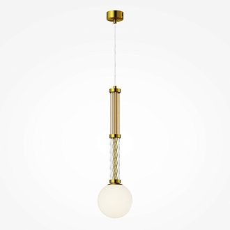 Накладной светильник 12*12*349,5 см, 1*G9, 28W, Maytoni TEATRO MOD287PL-01BS латунный