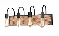Бра 15*60*24 см, 4*E27 черный, коричневый Vele Luce Tower VL6362W04