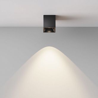 Светильник  C064CL-5W4K-SQ-B 5,3*5,3*-6 см, *LED*5W, 4000K, Maytoni technical Alfa LED C064CL-5W4K-SQ-B, Черный