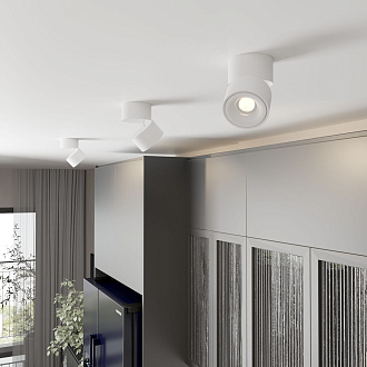 Точечный светильник LED 15W, 3000 К, 0*0*0 см, белый, Elektrostandard Klips DLR031