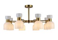 Люстра L740 x W740 x H360, мм, 8*40W (320W), COPPER (Латунь) Rilon 74664/8 COPPER
