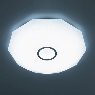 Светильник 67 см, 100W, 3000-5500К с Алисой, Citilux Диамант Смарт CL713A100G Хром, с пультом