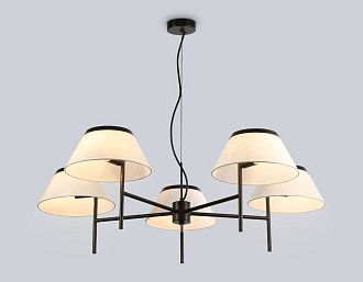 Подвесная люстра с абажурами **29-108 см, 5*E14*40W, K, Ambrella Light High Light LH72453, черный