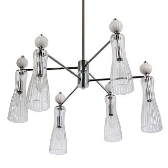 Люстра *65*88-88 см, 6*E14*40W, Lumion Emily LUM8268/6, хром; белый