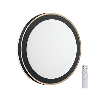 Cветильник 39*7 см, LED 48W, 3000-4200-6300 К, IP43, белый/черный/медный, пластик Sonex Akuna, 7620/DL