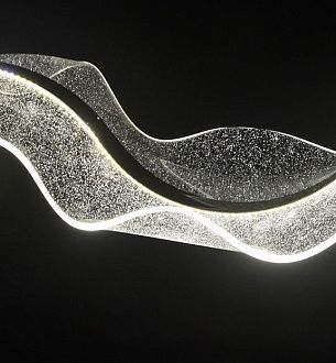 Светильник подвесной ElegantLight DZN-35699 ЧЕРНЫЙ  D1000*300/H1000/1/LED звёздное небо SPRAY 25-03