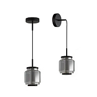 Подвесной светильник  15*15*28-186 см, 1*LED*5W Odeon Light Jam 5408/5L черный