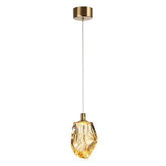 Подвесной светильник 9*14*250- см, 1*LED*4W, 3000K, Odeon Light Gemme 7111/4LC, золотой