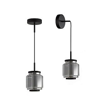 Подвесной светильник  15*15*28-186 см, 1*LED*5W Odeon Light Jam 5408/5L черный