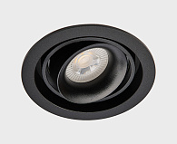 Встраиваемый светильник 11*8 см, ITALLINE DE-313 black, вр 9,8 см