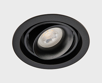 Встраиваемый светильник 11*8 см, ITALLINE DE-313 black, вр 9,8 см