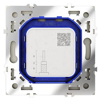 Розетка телевизионнная встраиваемая Voltum S70 оконечная TV+SAT, сталь пластик Soft touch VLS060405