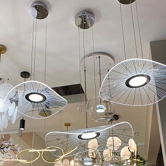 Светильник подвесной 40 см KINK Light Жасмин 08036-40,02, 10W LED, 4000K, хром