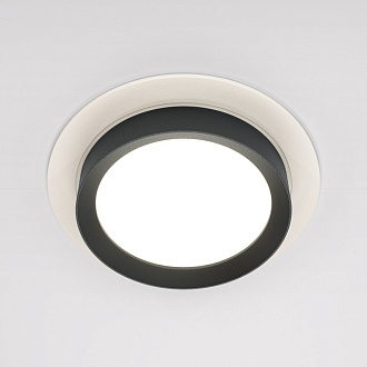 Светильник 11 см, Maytoni Downlight Hoop DL086-GX53-RD-WB, белый-черный, вр 9,5 см