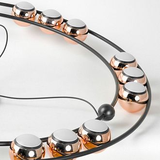 Люстра подвесная *65*35-180 см, 18*LED*3W, 3000K, Lussole Taylor LSP-7378, черный