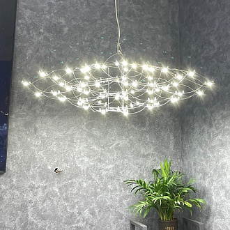 Подвесная люстра 58,5*219 см, 1*LED, 23W, 3000-6000К, Favourite Thinner 4305-6P хром