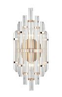 Бра 15*23*50 см, 2*E14 золото Vele Luce Clarinetto VL3314W22