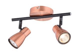 Люстра L330 x W140 x H150, мм, 2*15W (30W), RAB(медный) Sfera Sveta 8763-02/I502 RAB
