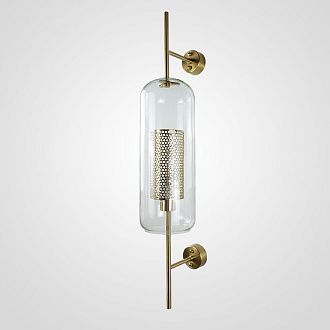 Бра CATCH WALL cylinder L78 brass 15*15*78 см, 1*E27*60W, ImperiumLoft CATCHWALL01, Латунь