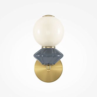Бра 18,5*12*-27 см, *LED*5W, 3000K Maytoni Brosche MOD362WL-L5GR3K, Латунь