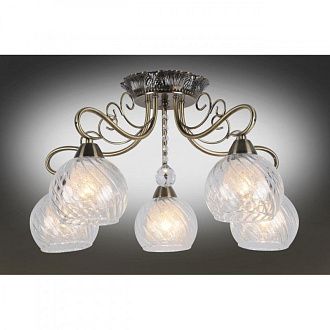 Люстра 60*31 см, 5*E14, 40W, Omnilux Omnilux 535 OML-53507-05, бронзовый