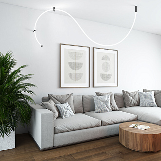 Заглушка для круглого гибкого неона Elektrostandard Full light FL 28/20, черный