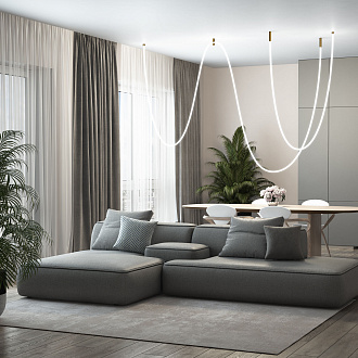 Подвесные крепления для круглого гибкого неона Elektrostandard Full light FL 2820, латунь