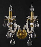 Бра 36*36 см, Crystal Lux ALICANTE AP2 Бронзовый/Прозрачный