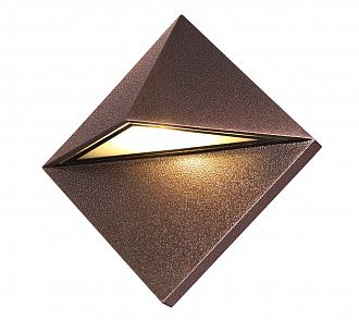 Уличный настенный светильник Novotech Testa 370588 коричневый